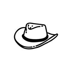 vector illustration of a cowboy hat