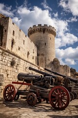 Huge Stronghold made of Stone with lot of Weapons and other Defences.