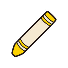 クレヨン 線画 黄色
