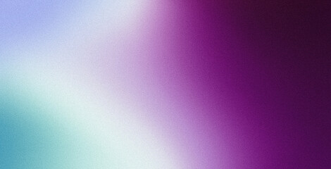 Blurred grainy color gradient background, purple white abstract soft noise texture backdrop design