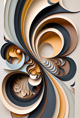 Abstract Design In Muted Colors #3