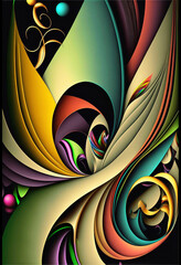 Abstract Design In Multi Colors #2