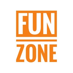 ''Fun zone'' Lettering