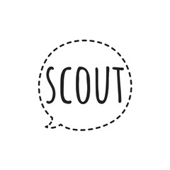 ''Scouts'' Lettering
