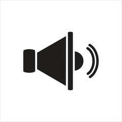 speaker vector line icon template