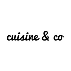 ''Cuisine and co'' Lettering