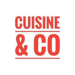 ''Cuisine and co'' Lettering