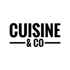 ''Cuisine and co'' Lettering