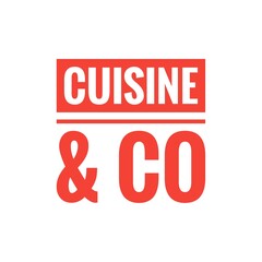 ''Cuisine and co'' Lettering