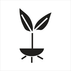 seed vector icon line template