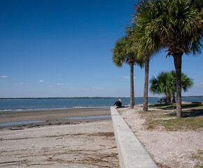 Relaxing and catching the fresh air of the ocean in Hilton Head Island, South Carolina