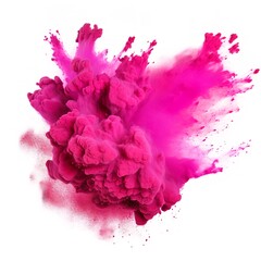 Naklejka premium abstract pink paint explosion isolated on white background png