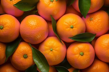 Abundance of fresh and healthy oranges fruit background texture