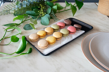 Asian Food in display for the photo shoot in Tokyo, Japan. Nowadays in 2023, people rely on the food delivery service