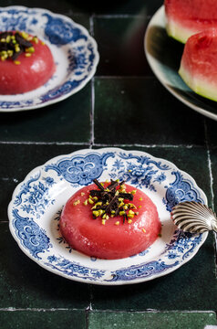 Sicilian watermelon pudding (Gelo di anguria)