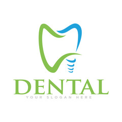 Dental Clinic Logo DEsign Illustration