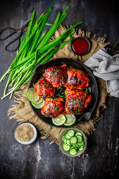 Sticky Gochujang Honey Chicken