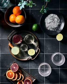 Making a Blood Orange Pomegranate Margarita