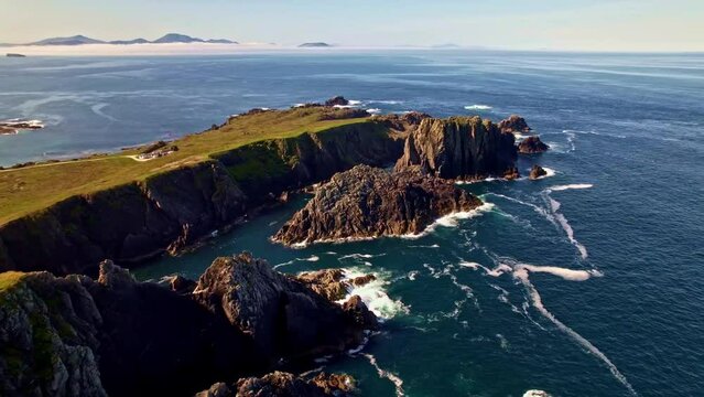 Coast of Malin Head in Donegal, Ireland