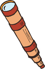 illustration of a telescope