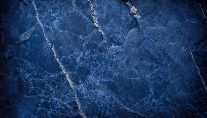 navy blue stone background with beautiful mineral veins. abstract elegance concept background with...
