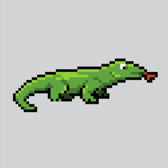 Pixel art illustration Komodo dragon. Pixelated Komodo. Komodo Dragon Lizard reptile animal icon pixelated
for the pixel art game and icon for website and video game. old school retro.