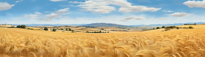 Fototapeta premium a field of brown grass