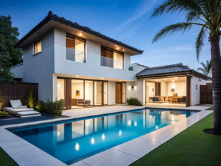 swimming pool in resort