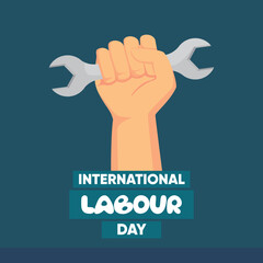 Free Vector World Labour Day Illustration for Social Media, International Labour Day, Vector Art