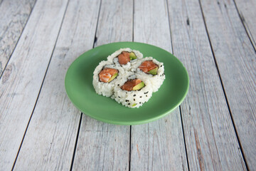 Japanese Food in display for the photo shoot in Tokyo, Japan. Nowadays in 2023, people rely on the food delivery service 