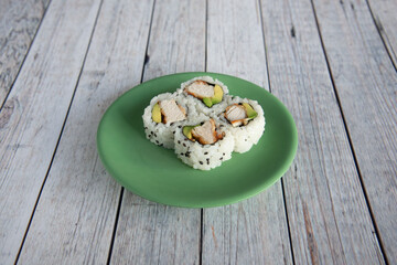 Japanese Food in display for the photo shoot in Tokyo, Japan. Nowadays in 2023, people rely on the food delivery service 