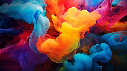 Naklejka premium Vibrant Liquid Symphony
