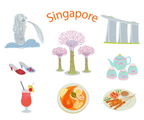 シンガポール　観光セット　名所　名産