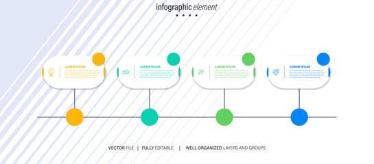 Fototapeta na wymiar Infographic template for business. modern Timeline diagram for presentation vector infographic. 