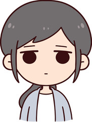 Obraz premium 無表情の女性