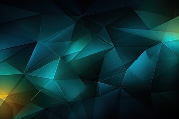Fototapeta premium Abstract dark blue background with polygonal space low poly dark background with connecting dots and lines. illustration for your design