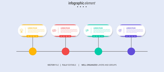 Fototapeta na wymiar Infographic template elements. 