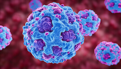 Covid Variants Eris Microscopic close-up of the covid-19 disease. Coronavirus illness spreading in body cell