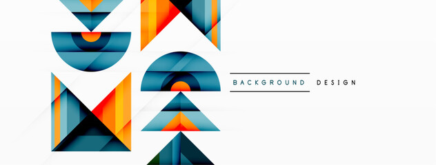 Visually captivating background design showcasing dynamic geometric lines, triangles, and squares. This composition blends precision and movement, creating an engaging graphic with a modern aesthetic