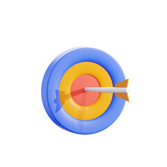 Bullseye Target Business 3D Icon