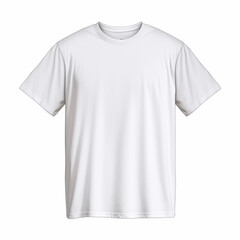 White t-shirt isolated on white background
