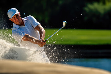 Golf Player in Action