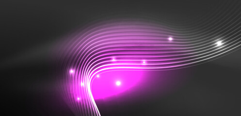 Abstract background neon wave. Hi-tech design for wallpaper, banner, background, landing page, wall art, invitation, prints, posters