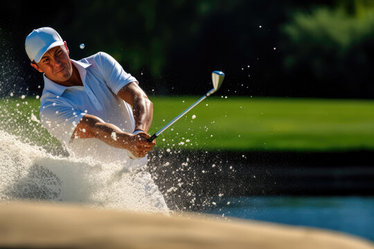 Golf Player in Action