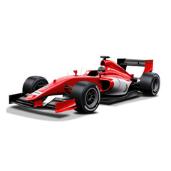 red racing car