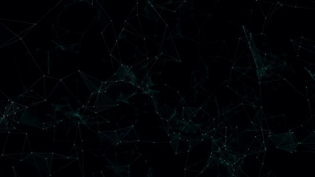 Abstract polygonal Network technology background. dots lines. network connection space low Poly Data concept. branding, science, wallpaper, graphic design. Blockchain, Big Data, Network Security.