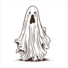 halloween ghost illustration