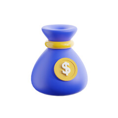 Money Bag finance 3D Icon