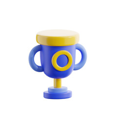 Trophy Cup Achievement finance 3D Icon