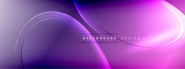 Vector abstract background - liquid transparent bubble shapes on fluid gradient with shadows and light effects